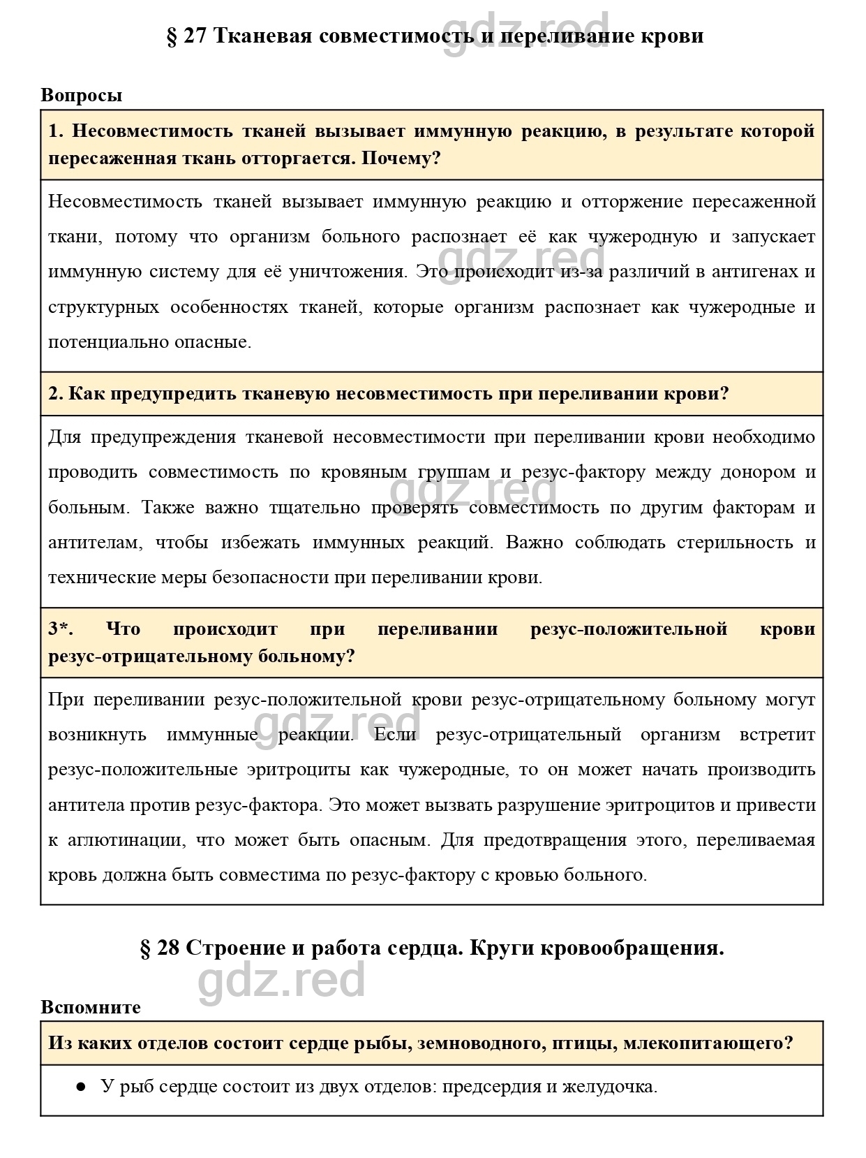 Вопросы к странице 128- ГДЗ Биология 8 класс Учебник Драгомилов, Маш - ГДЗ  РЕД