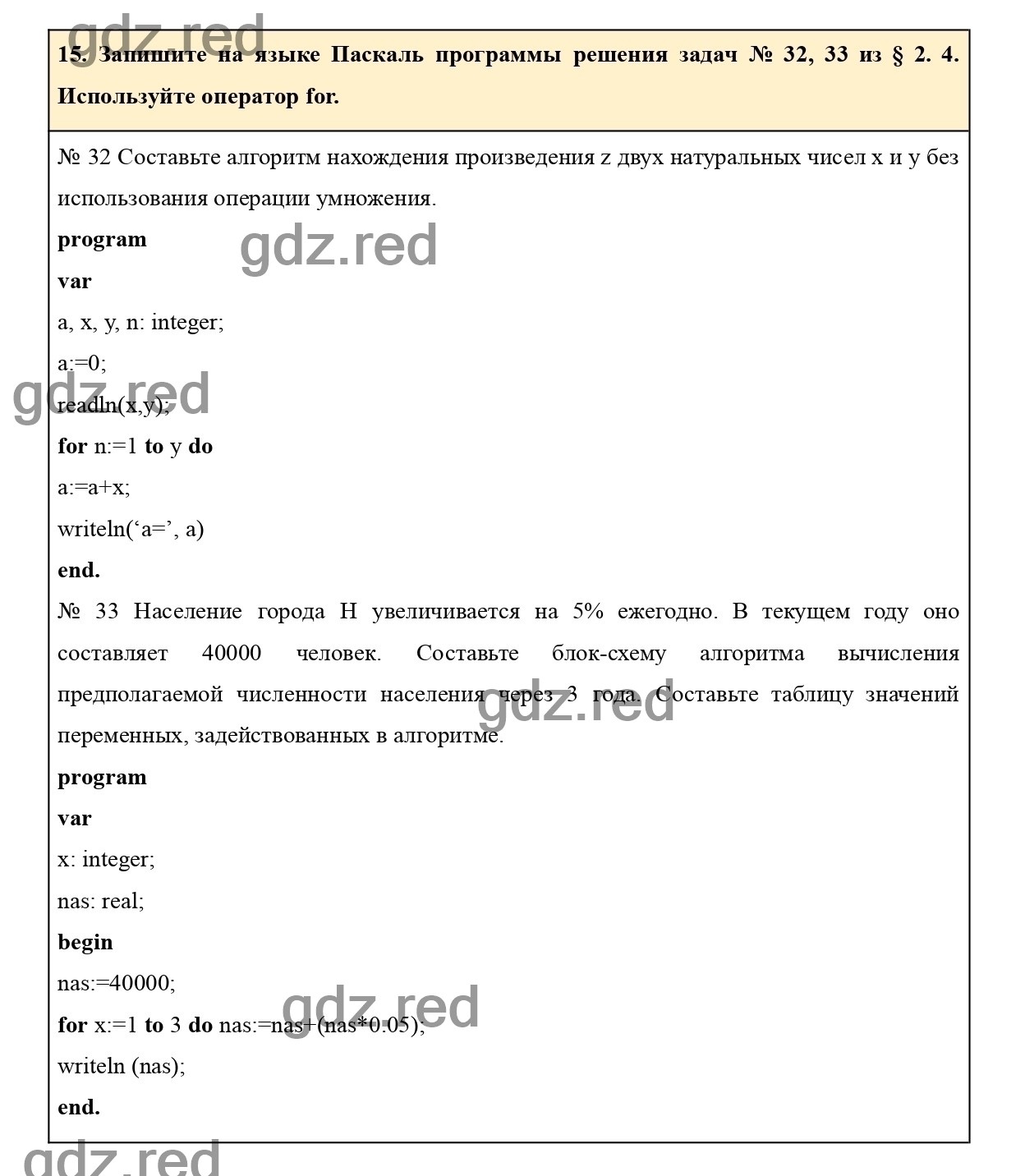 Вопрос 15 - ГДЗ по Информатике 8 класс Учебник Босова. Параграф 3.5 - ГДЗ  РЕД