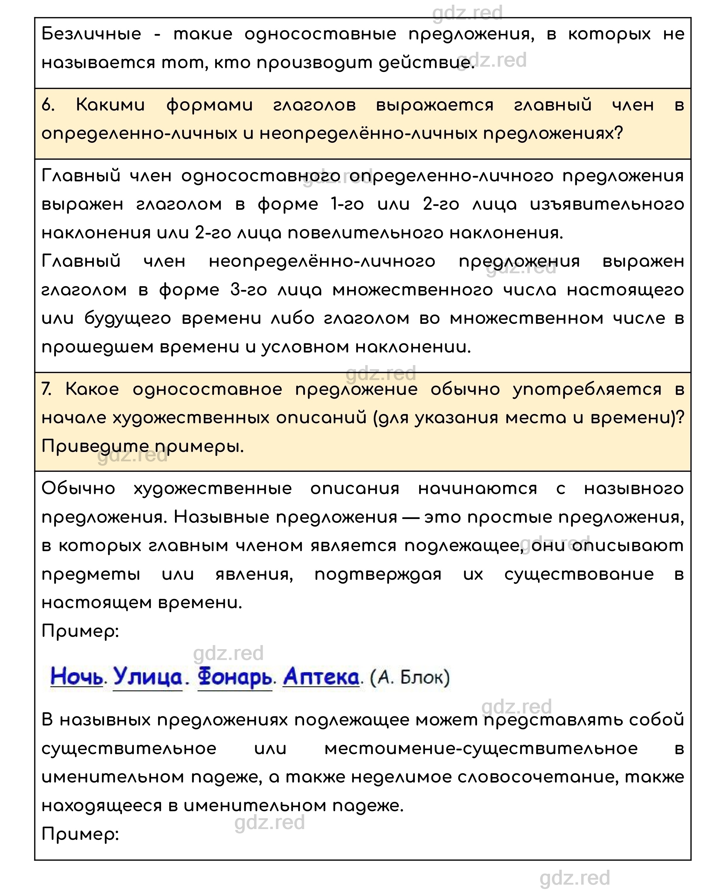 Контрольные вопросы с.118 — ГДЗ по Русскому языку для 8 класса Учебник  Ладыженская Т.А., Тростенцова Л.А. - ГДЗ РЕД