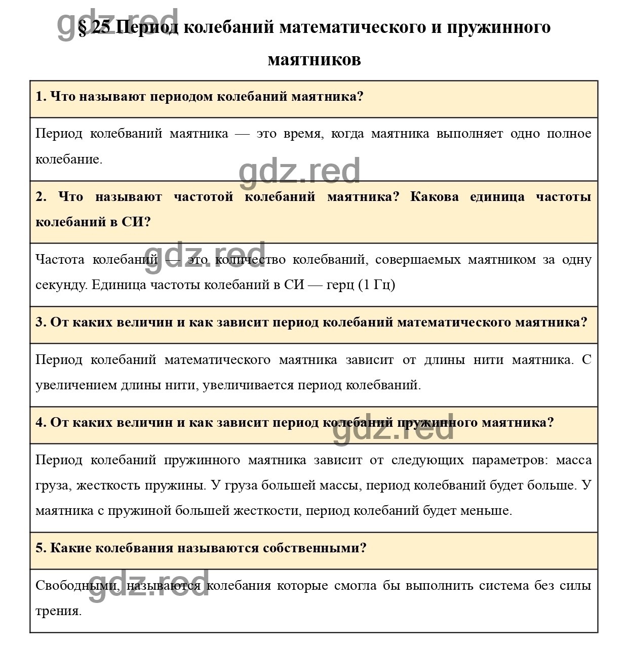 Вопросы в конце параграфа 25 - ГДЗ по Физике для 9 класса Учебник Пурышева,  Важеевская, Чаругин - ГДЗ РЕД